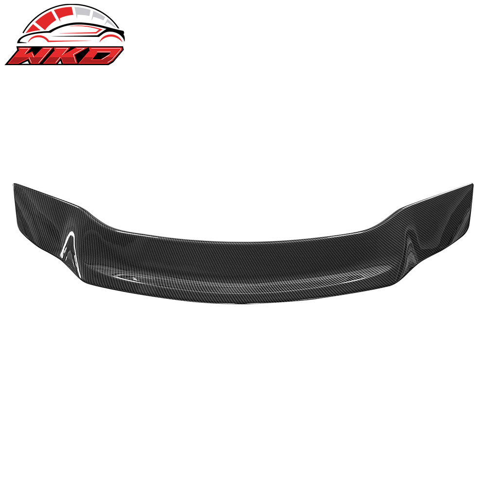 Fits 13-15 Honda Civic 9th Gen Trunk Spoiler R Style ABS Wing Carbon Fiber Print