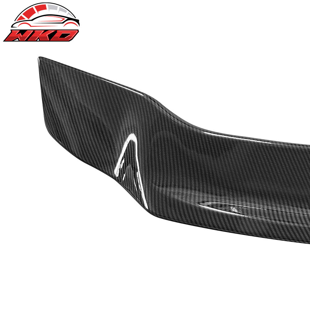 Fits 13-15 Honda Civic 9th Gen Trunk Spoiler R Style ABS Wing Carbon Fiber Print