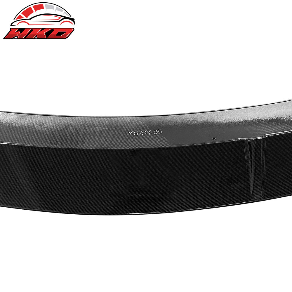 Fits 13-15 Honda Civic 9th Gen Trunk Spoiler R Style ABS Wing Carbon Fiber Print