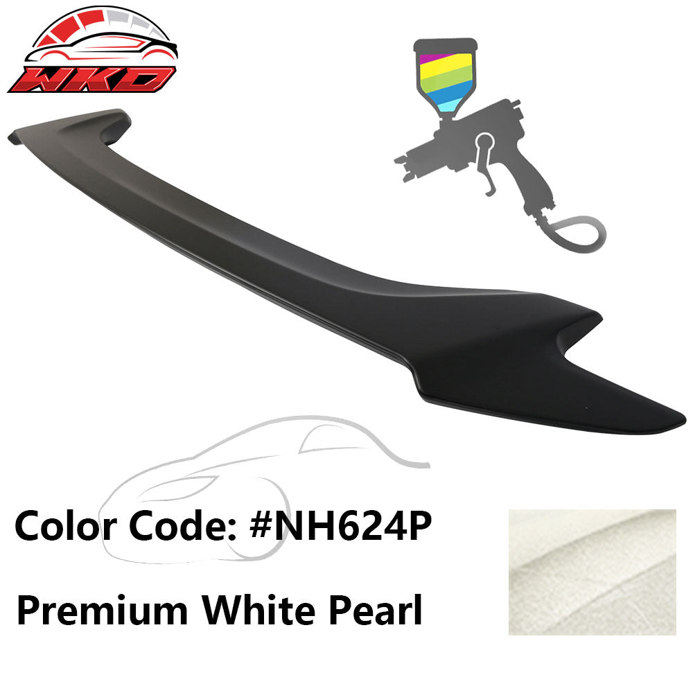 Fits 16-20 Honda Civic OE Style Trunk Spoiler ABS #NH624P Premium White Pearl