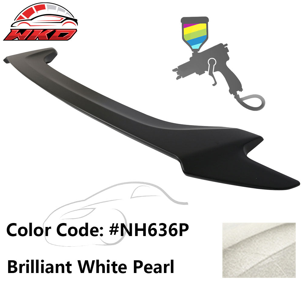 Fits 16-20 Honda Civic OE Style Trunk Spoiler ABS #NH636P Brilliant White Pearl