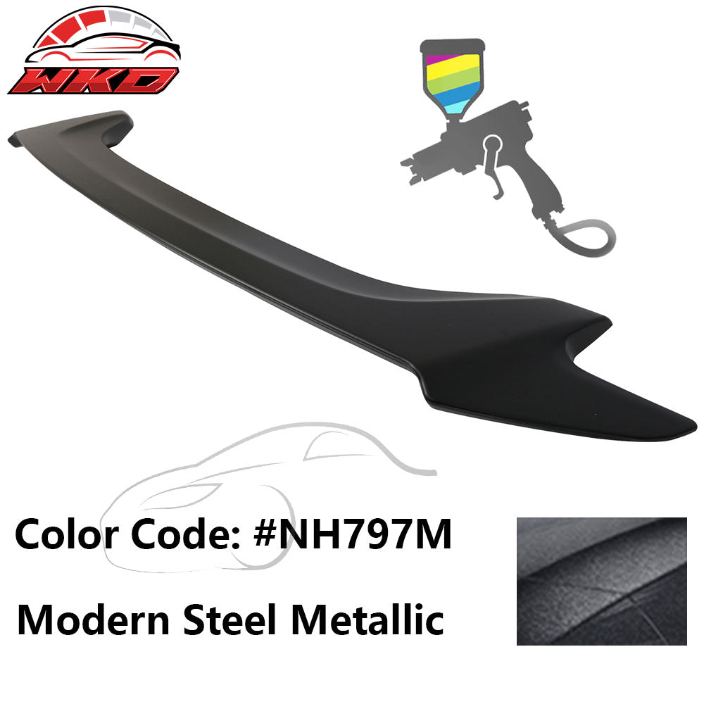 Fits 16-20 Honda Civic OE Style Trunk Spoiler ABS #NH797M Modern Steel Metallic