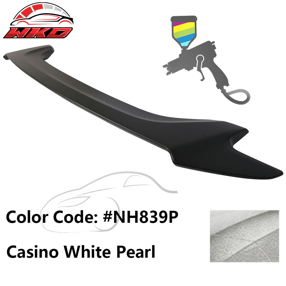 Fits 16-20 Honda Civic OE Style Trunk Spoiler ABS #NH839P Casino White Pearl