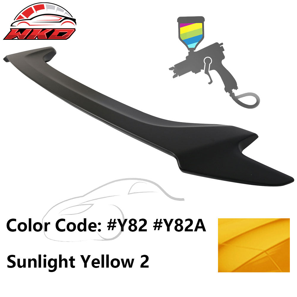 Fits 16-20 Honda Civic OE Style Trunk Spoiler ABS #Y82, Y82A Sunlight Yellow 2