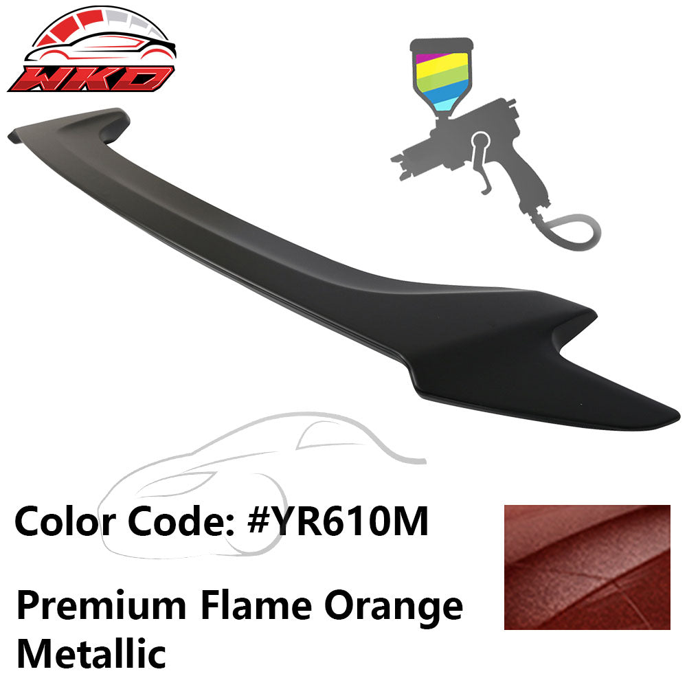 Fits 16-20 Honda Civic OE Style Trunk Spoiler ABS #YR610M Premium Flame Orange