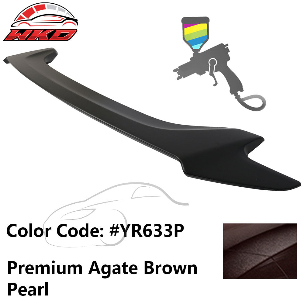 Fits 16-20 Honda Civic OE Trunk Spoiler ABS #YR633P Premium Agate Brown Pearl