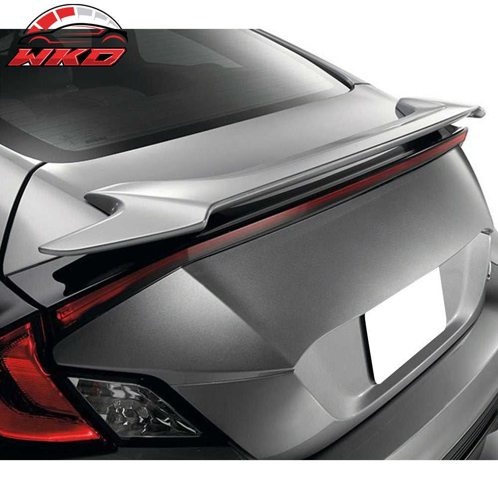 Fits 16-20 Honda Civic OE Trunk Spoiler ABS #YR633P Premium Agate Brown Pearl