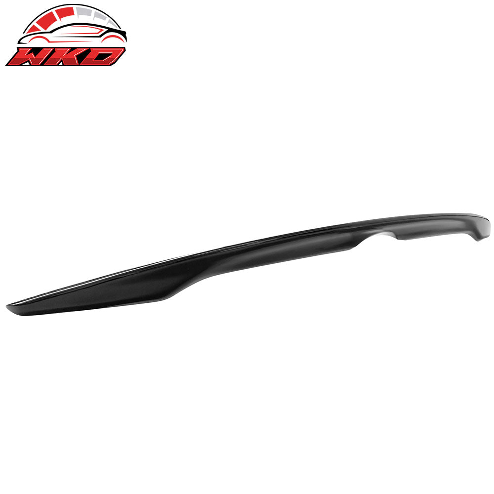 Fits 14-24 Infiniti Q50 OE Factory Style Gloss Black ABS Rear Trunk Spoiler Wing