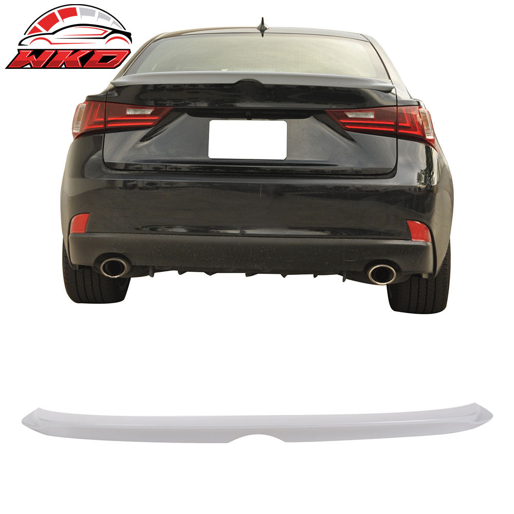 Fits 14-20 Lexus IS250 IS300 Sedan F-Sport Style Trunk Spoiler Unpainted Gray