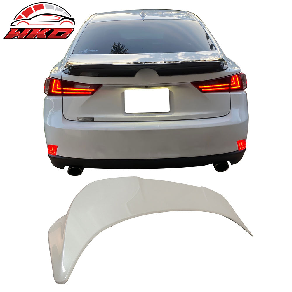 Fits 14-20 Lexus IS250 IS300 IS350 Trunk Spoiler Lip Painted #077 Starfire Pearl