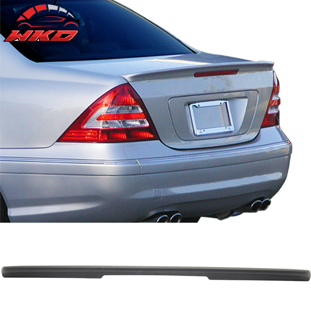 Fits 01-07 Benz C-Class W203 Sedan AMG Style Matte Black Rear Trunk Spoiler Wing