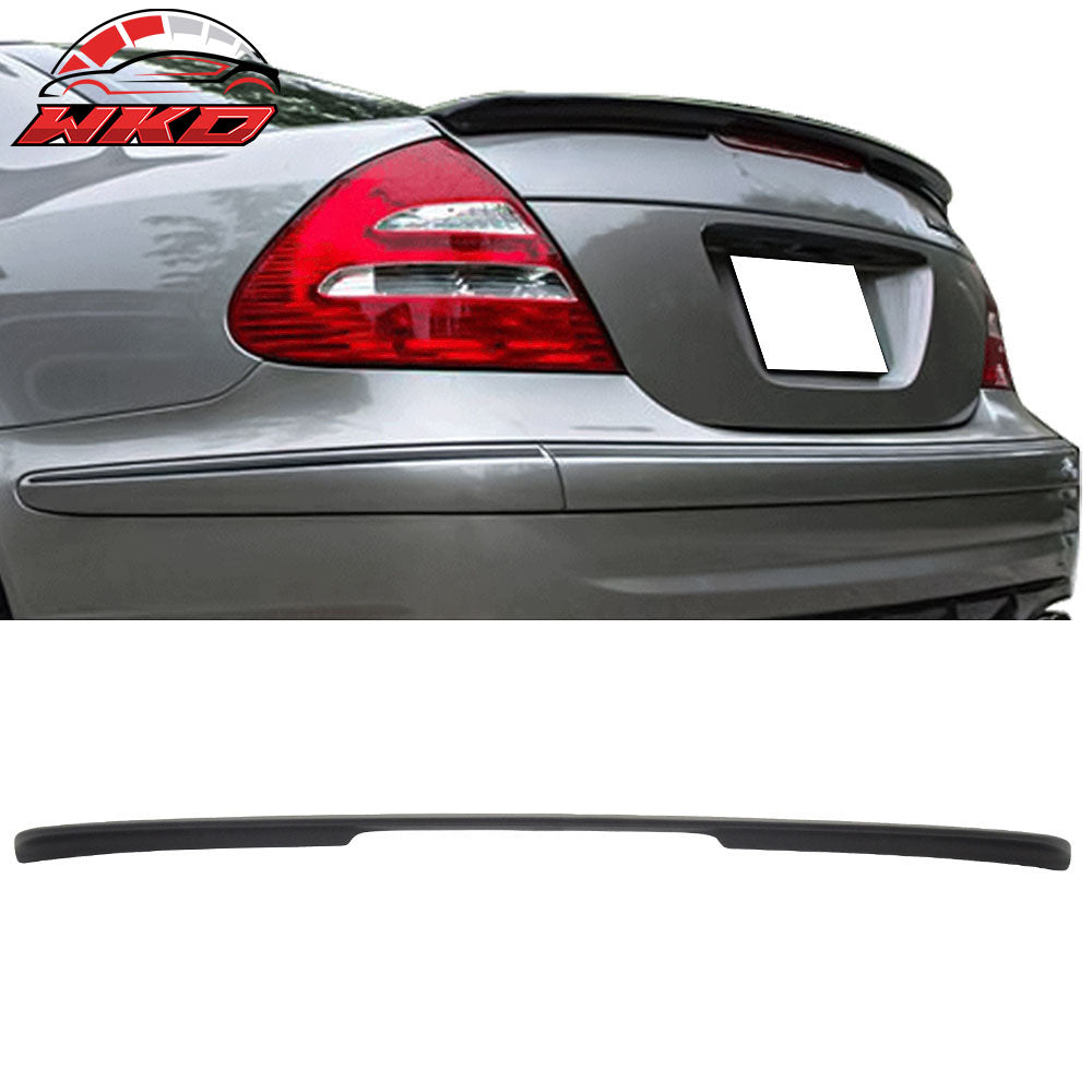 Fits 03-09 Benz E-Class W211 AMG Style Matte Black Rear Trunk Spoiler Wing Lip