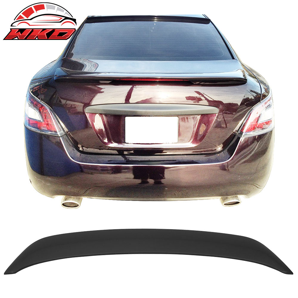 Fits 09-15 Nissan Maxima OE Style Matte Black Trunk Spoiler W/ LED Brake Light
