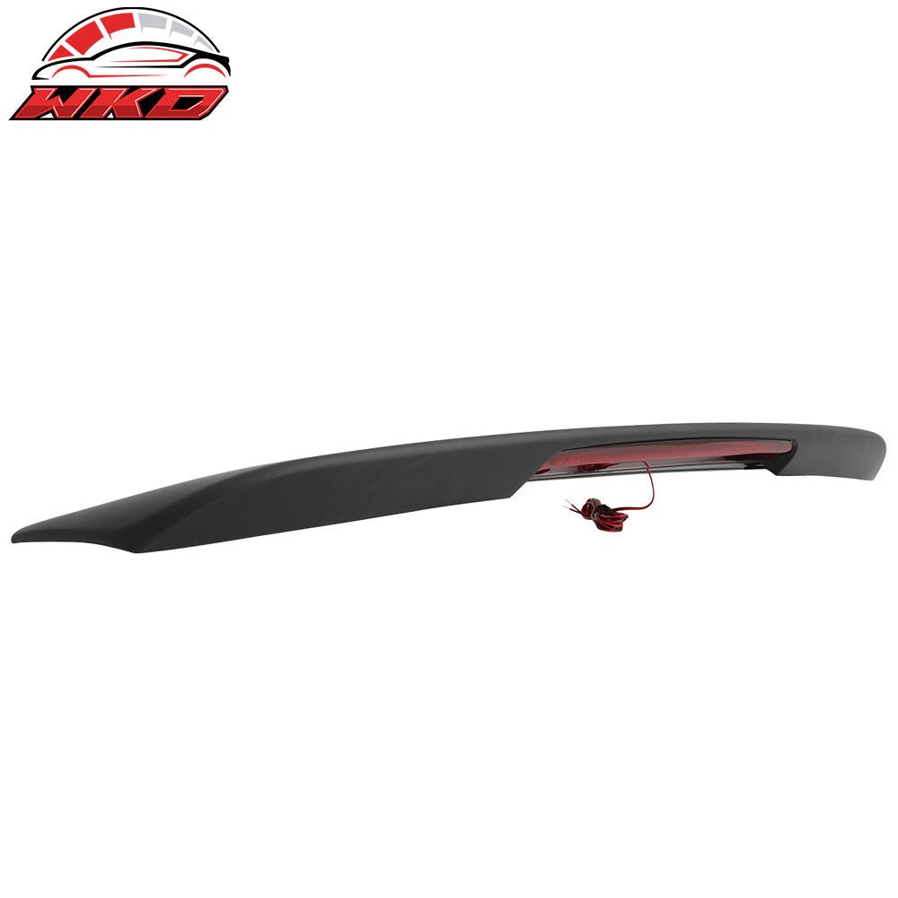 Fits 09-15 Nissan Maxima OE Style Matte Black Trunk Spoiler W/ LED Brake Light