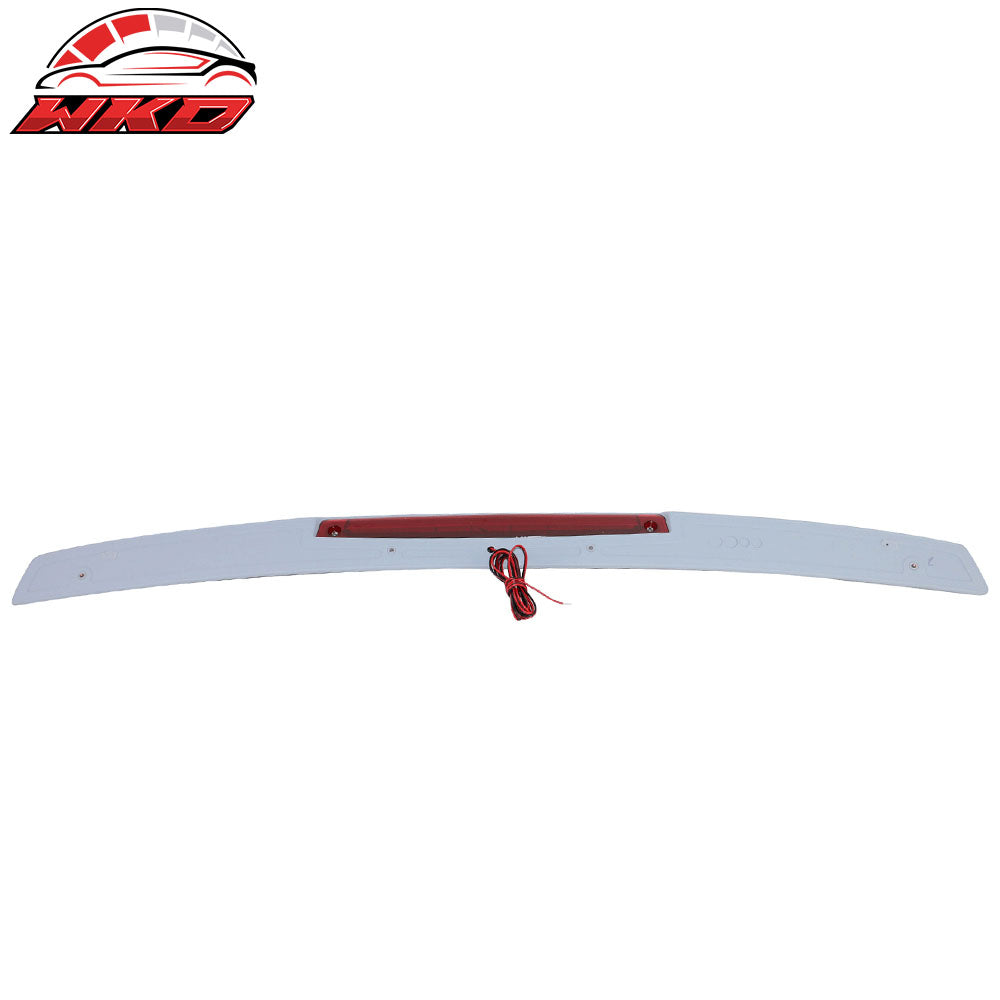 Fits 16-23 Nissan Maxima Trunk Spoiler OE Style Gray Rear Wing ABS LED Boot Trim