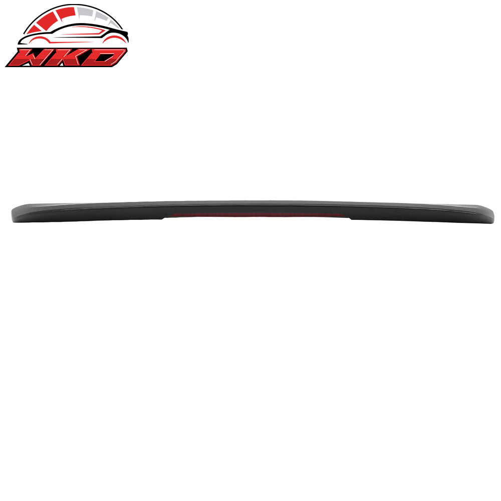 Fits 16-23 Nissan Maxima Trunk Spoiler SR Style Unpainted ABS Rear Wing w/ LED