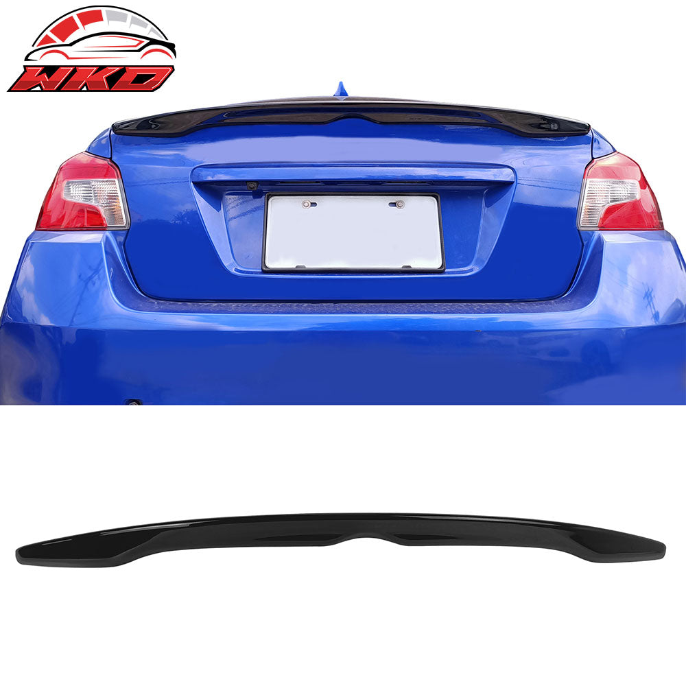 Fits 12-16 Subaru Impreza & 15-21 WRX D2 Style Trunk Spoiler Painted #D4S Black