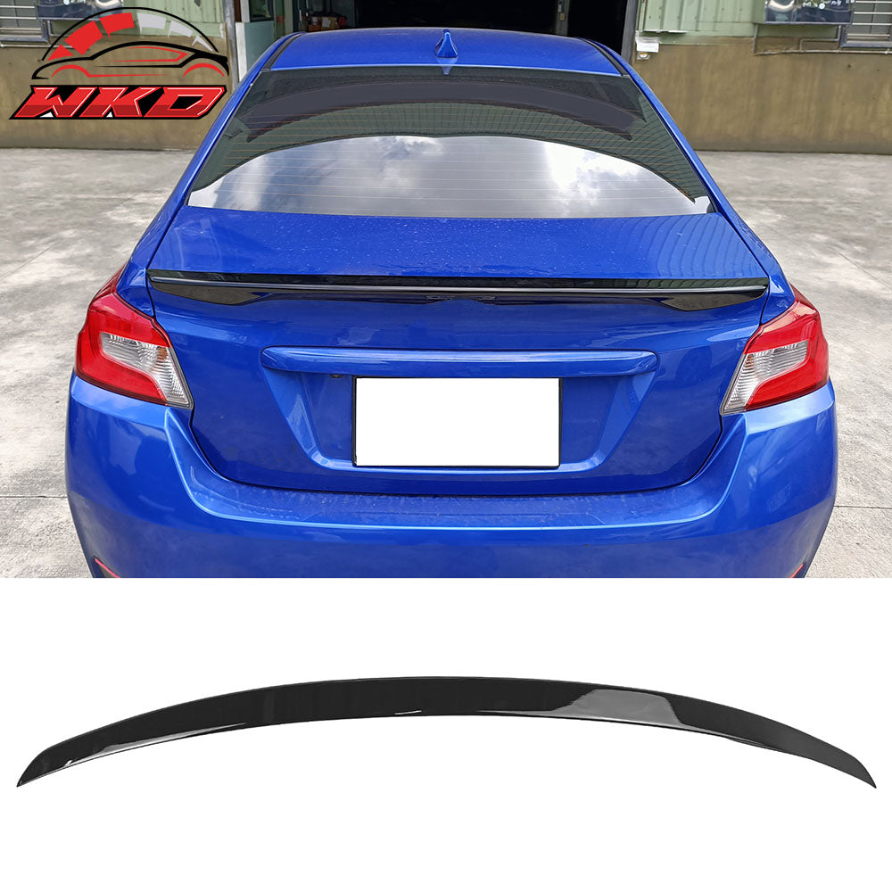 Fits 12-16 Subaru Impreza 15-21 WRX STI D2 Style Rear Trunk Spoiler Gloss Black