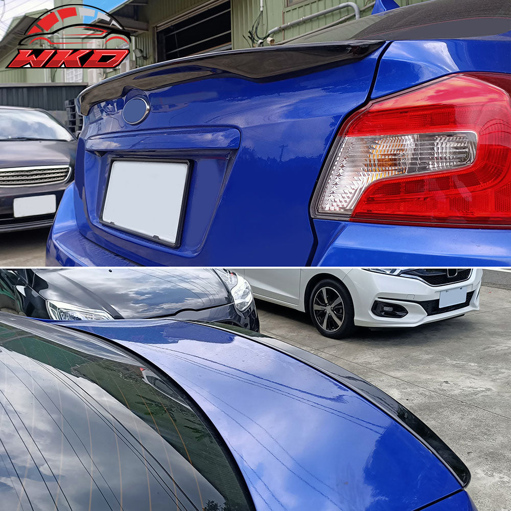 Fits 12-16 Subaru Impreza 15-21 WRX STI D2 Style Rear Trunk Spoiler Gloss Black