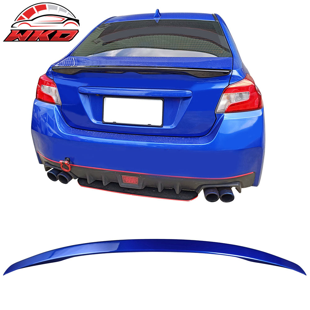 Fits 12-16 Subaru Impreza 15-21 WRX STI D2 Style Trunk Spoiler Painted #K7X Blue