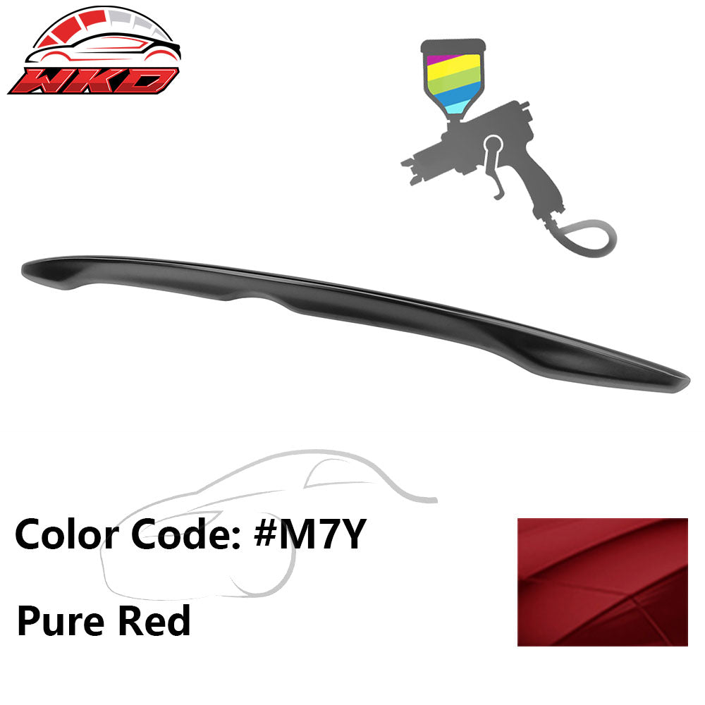 Fits 12-16 Subaru Impreza 15-21 WRX STI D2 Style Trunk Spoiler Painted #M7Y Red