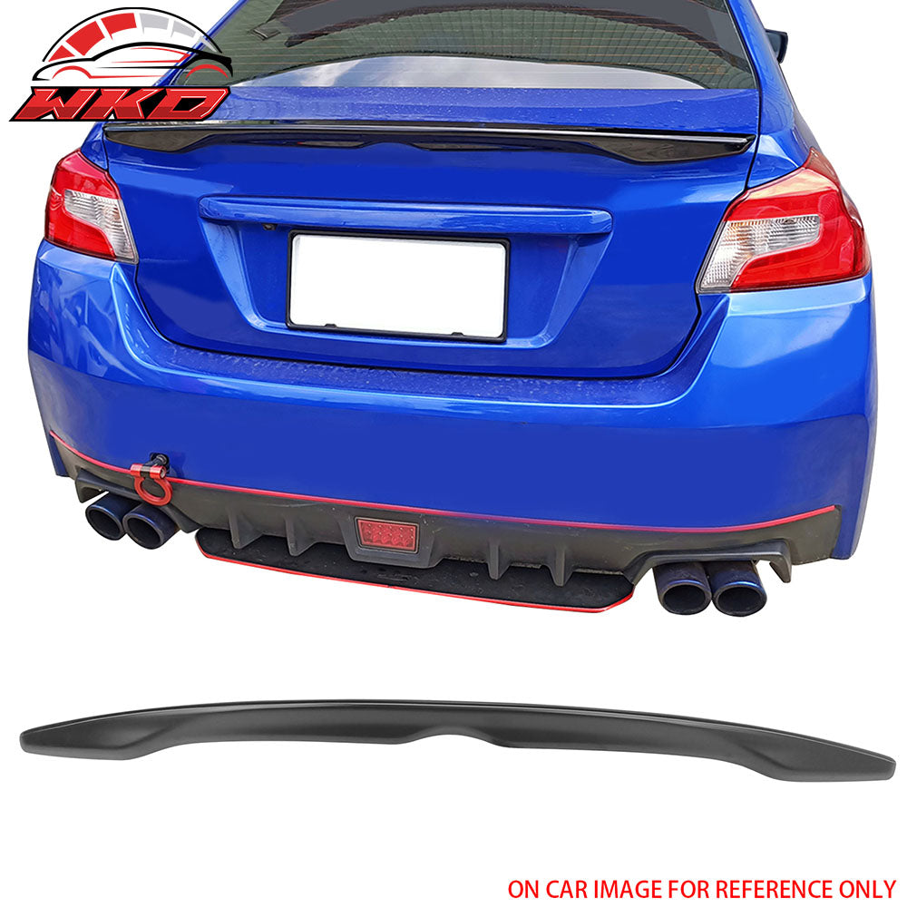 Fits 12-16 Subaru Impreza 15-21 WRX STI D2 Style Rear Trunk Spoiler Matte Black