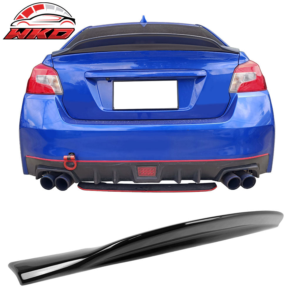 Fits 15-21 Subaru WRX STI 4-Door 4DR PSM Rear Trunk Spoiler Wing Gloss Black ABS