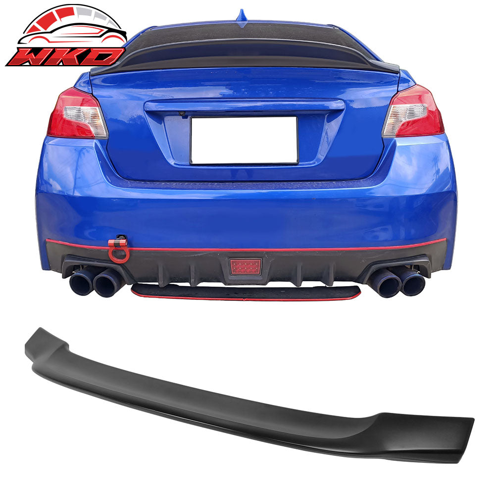 Fits 15-21 Subaru WRX & STI PSM Style Matte Black Rear Trunk Spoiler Wing Lip