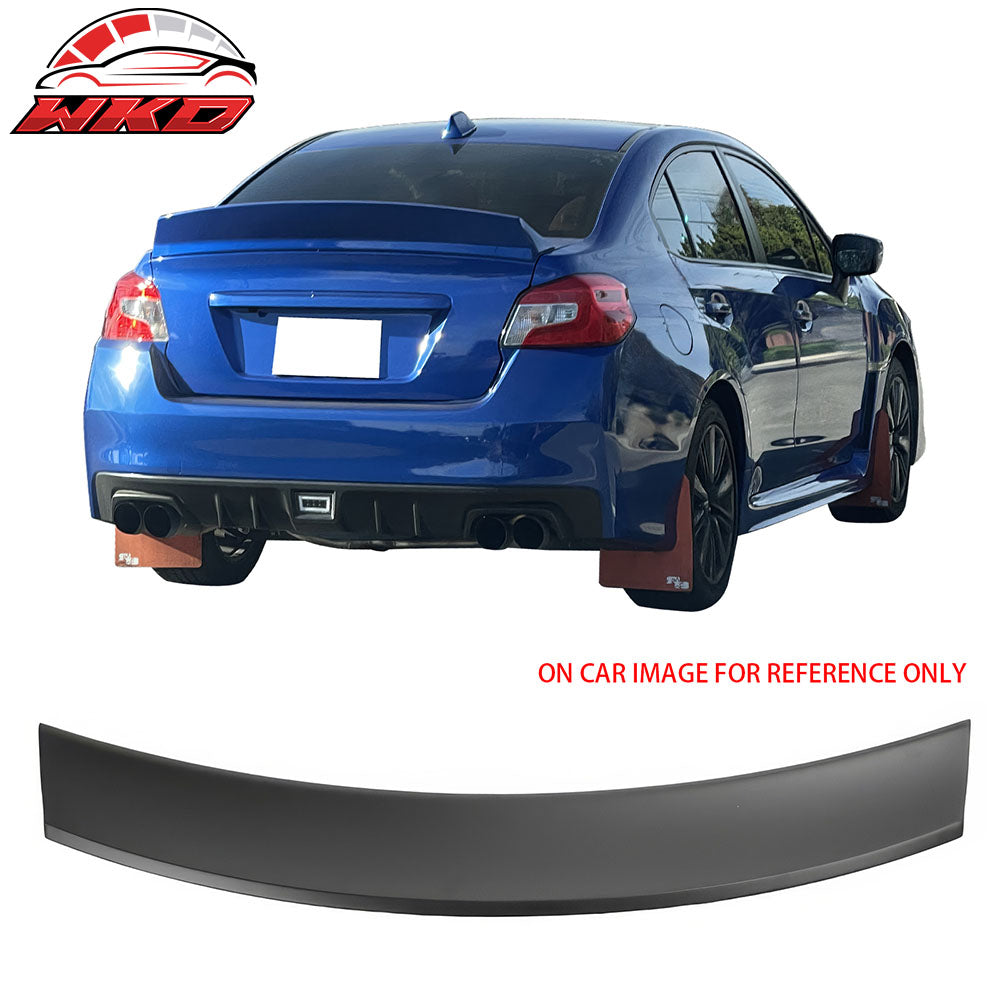 Fits 15-21 Subaru WRX 12-16 Impreza Duckbill Matte Black Rear Trunk Spoiler ABS