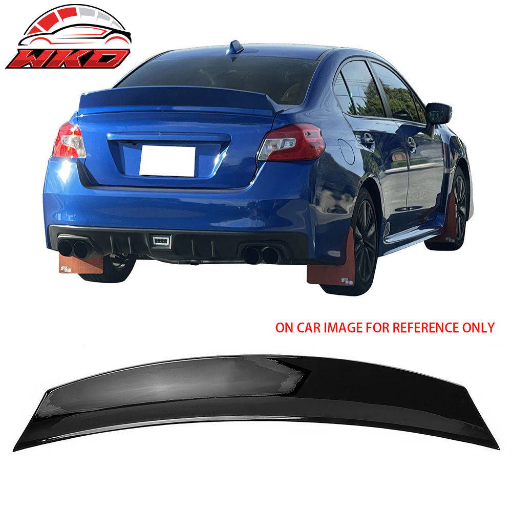 Fits 15-21 Subaru WRX 12-16 Impreza Duckbill Gloss Black Rear Trunk Spoiler ABS
