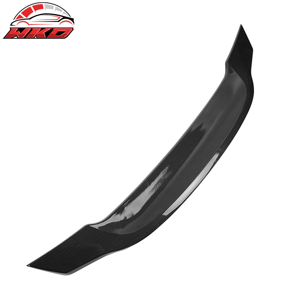 Fits 22-25 Subaru WRX 5th R Style Carbon Fiber Print Rear Trunk Spoiler Wing ABS