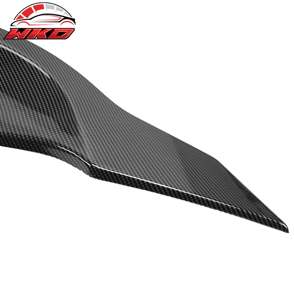 Fits 22-25 Subaru WRX 5th R Style Carbon Fiber Print Rear Trunk Spoiler Wing ABS