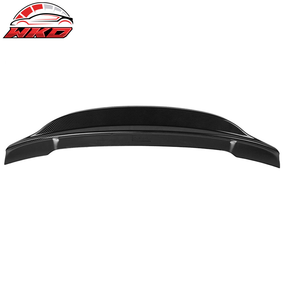 Fits 22-25 Subaru WRX 5th R Style Carbon Fiber Print Rear Trunk Spoiler Wing ABS