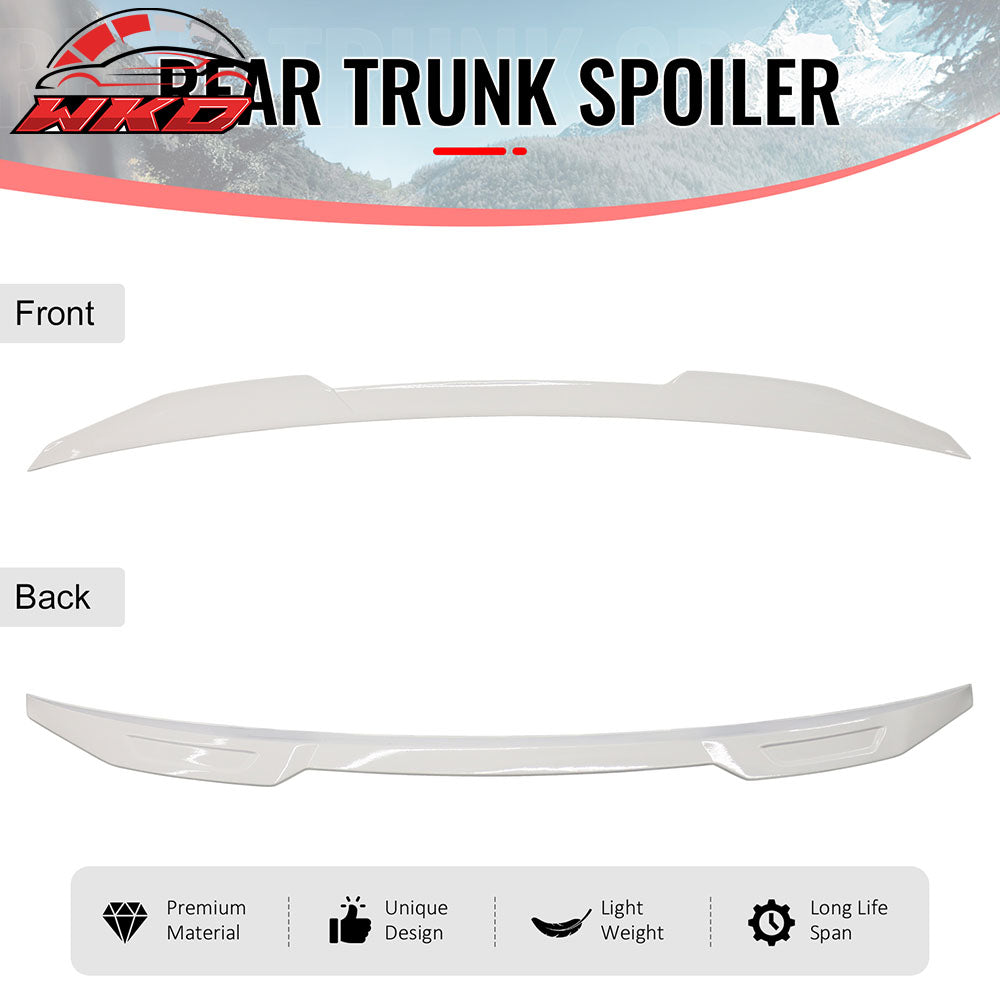 Fits 25-26 Toyota Camry XV80 9th Gen Z Style Rear Trunk Spoiler Wing Lip White