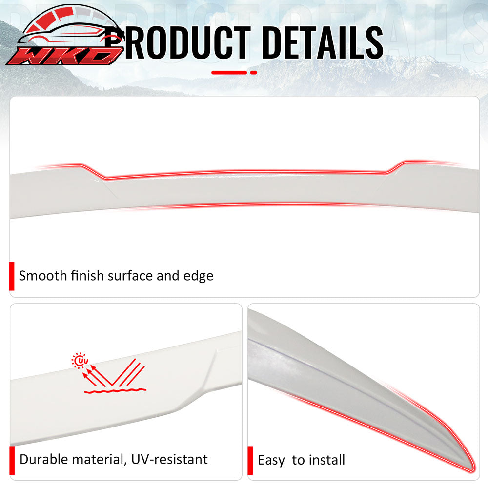 Fits 25-26 Toyota Camry XV80 9th Gen Z Style Rear Trunk Spoiler Wing Lip White