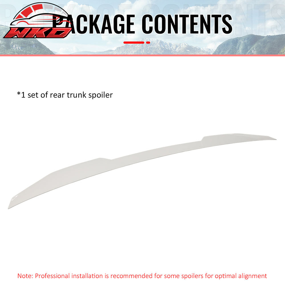 Fits 25-26 Toyota Camry XV80 9th Gen Z Style Rear Trunk Spoiler Wing Lip White