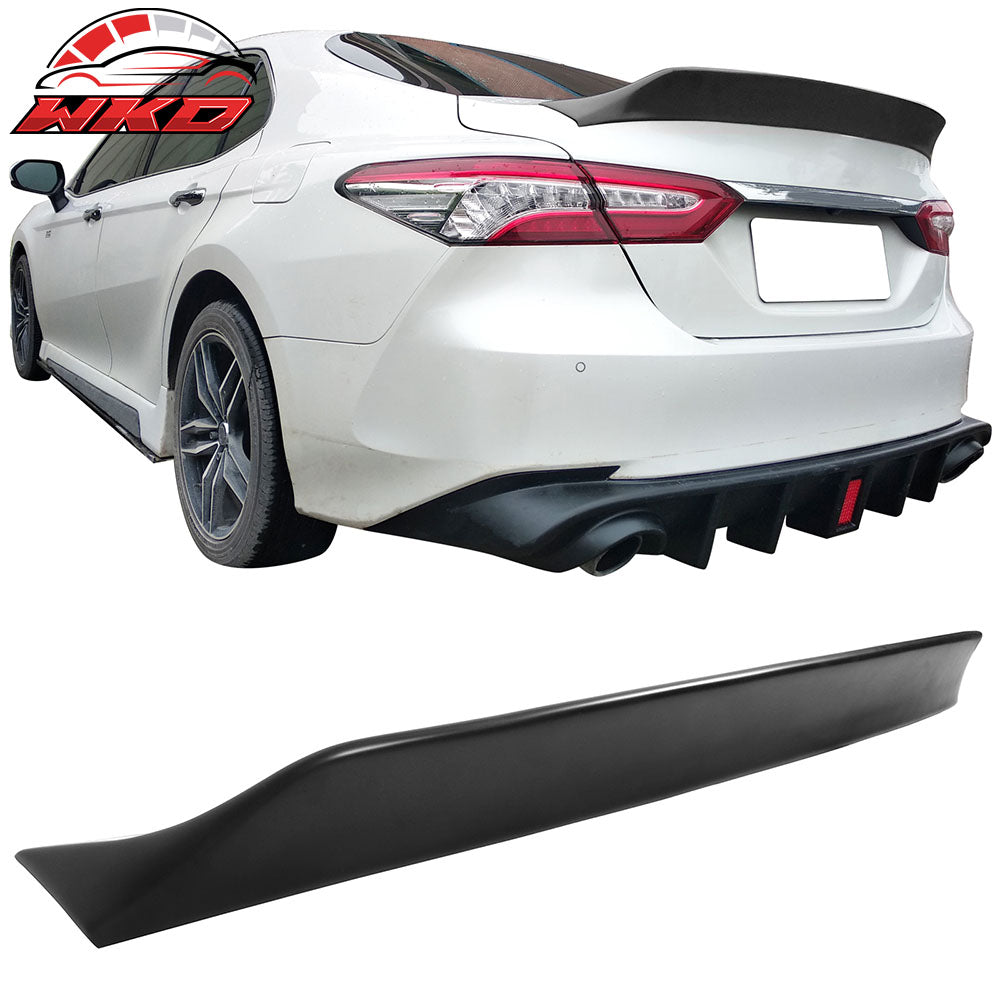 Fits 18-24 Toyota Camry Highkick Duckbill Matte Black Rear Trunk Wing Spoiler