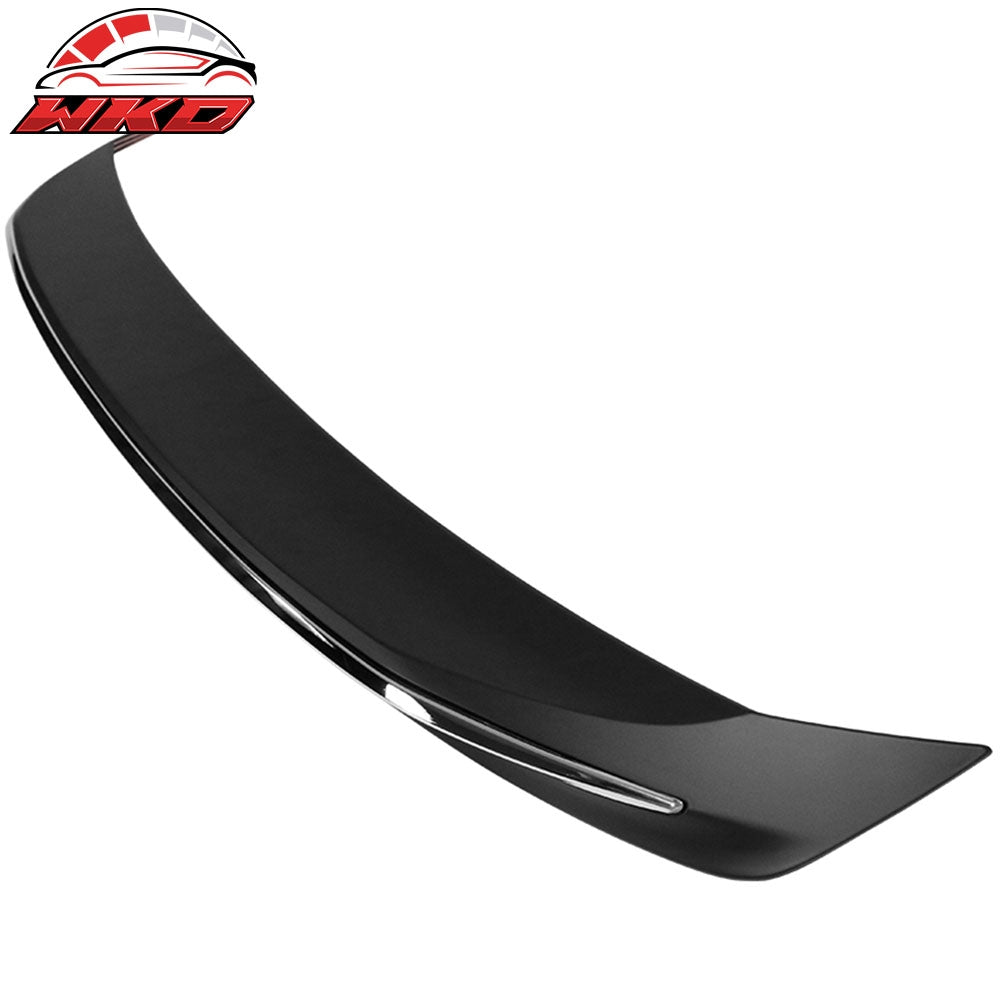 Fits 18-24 Toyota Camry MD Style Rear Trunk Spoiler Wing Unpainted W/Chrome Trim