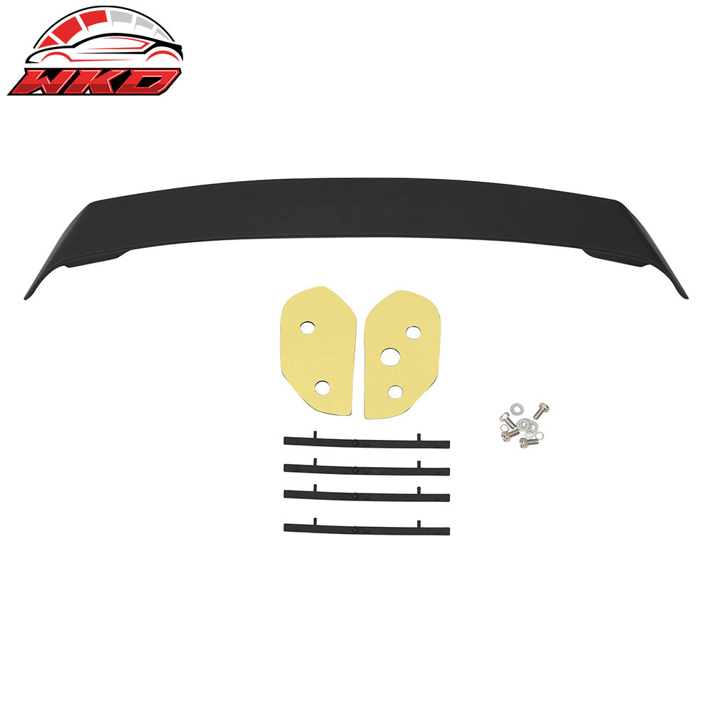 Fit 09-13 Toyota Corolla OE Style Trunk Spoiler & LED Brake Lamp ABS Matte Black