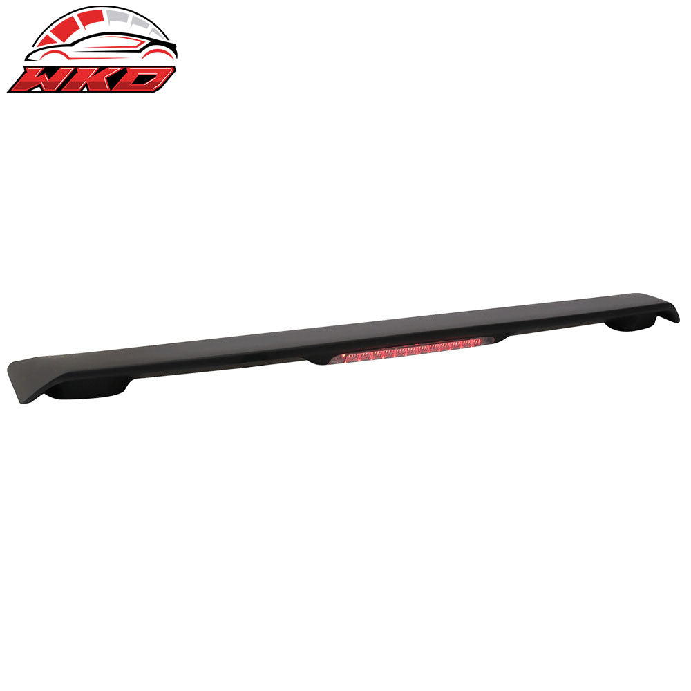 Fit 09-13 Toyota Corolla OE Style Trunk Spoiler & LED Brake Lamp ABS Matte Black