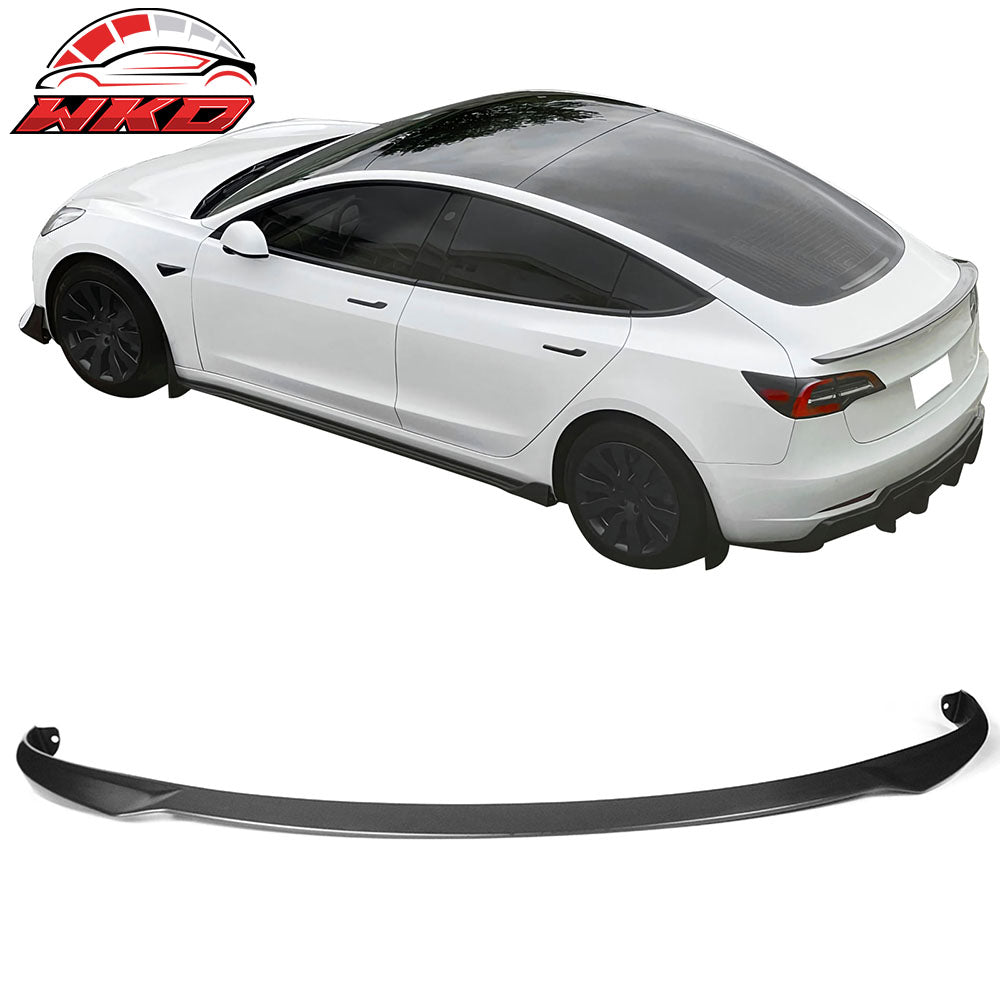 Fits 17-23 Tesla Model 3 IKON Style Rear Trunk Spoiler Wing Real Carbon Fiber