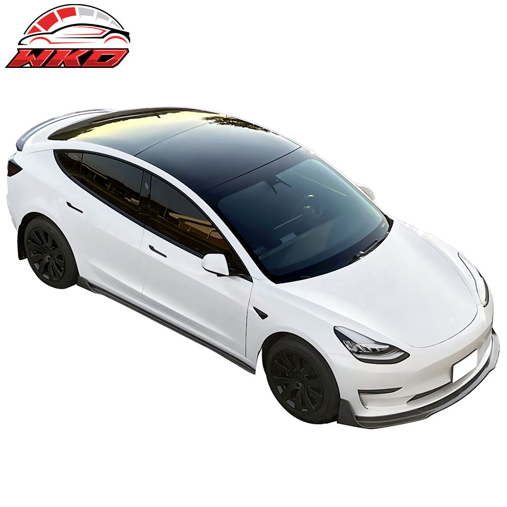 Fits 17-23 Tesla Model 3 IKON Style Rear Trunk Spoiler Wing Real Carbon Fiber
