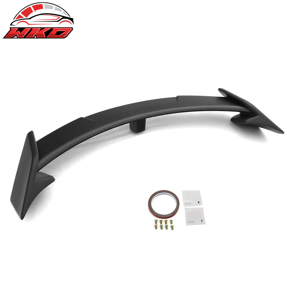 Fits 17-25 Tesla Model 3 GT Style Rear Trunk Spoiler Wing Lip Matte Black ABS