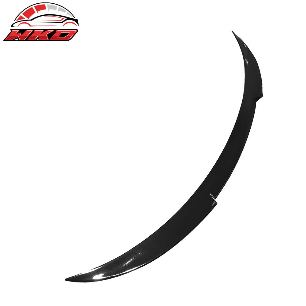 Fits 24-25 Tesla Model 3 V Style Rear Trunk Spoiler Wing Lip Lid Gloss Black ABS