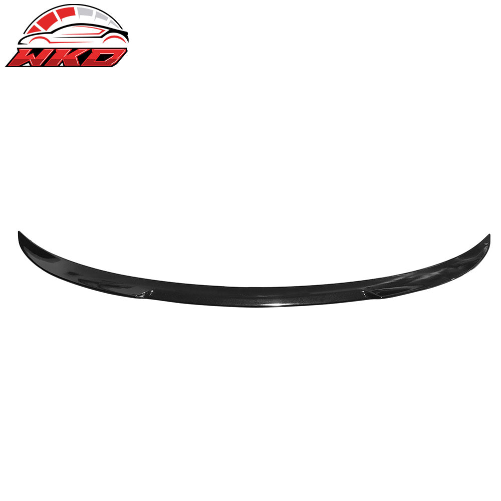Fits 24-25 Tesla Model 3 V Style Rear Trunk Spoiler Wing Lip Lid Gloss Black ABS