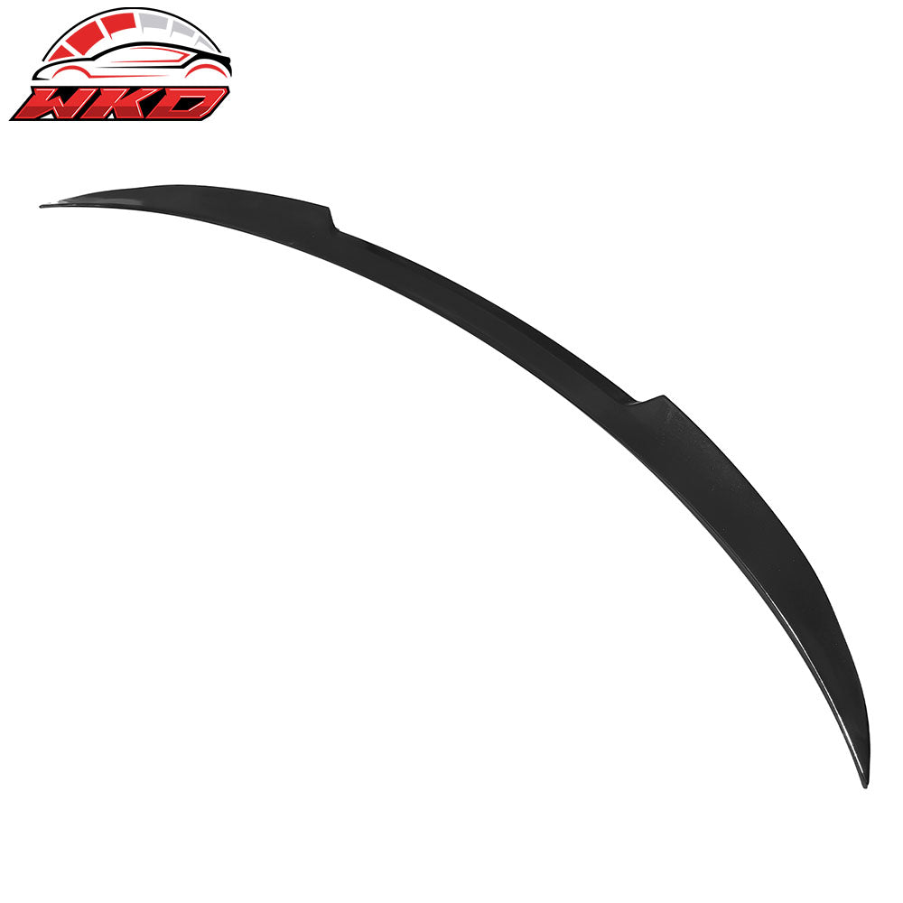 Fits 24-25 Tesla Model 3 V Style Rear Trunk Spoiler Wing Lip Lid Gloss Black ABS