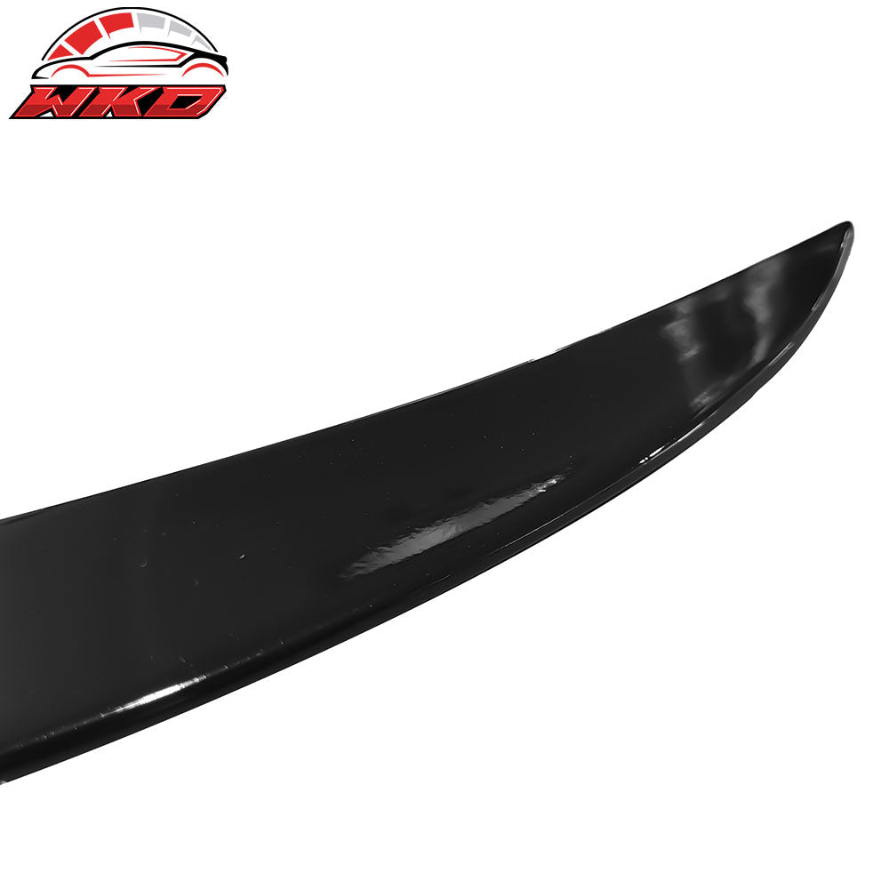 Fits 24-25 Tesla Model 3 V Style Rear Trunk Spoiler Wing Lip Lid Gloss Black ABS