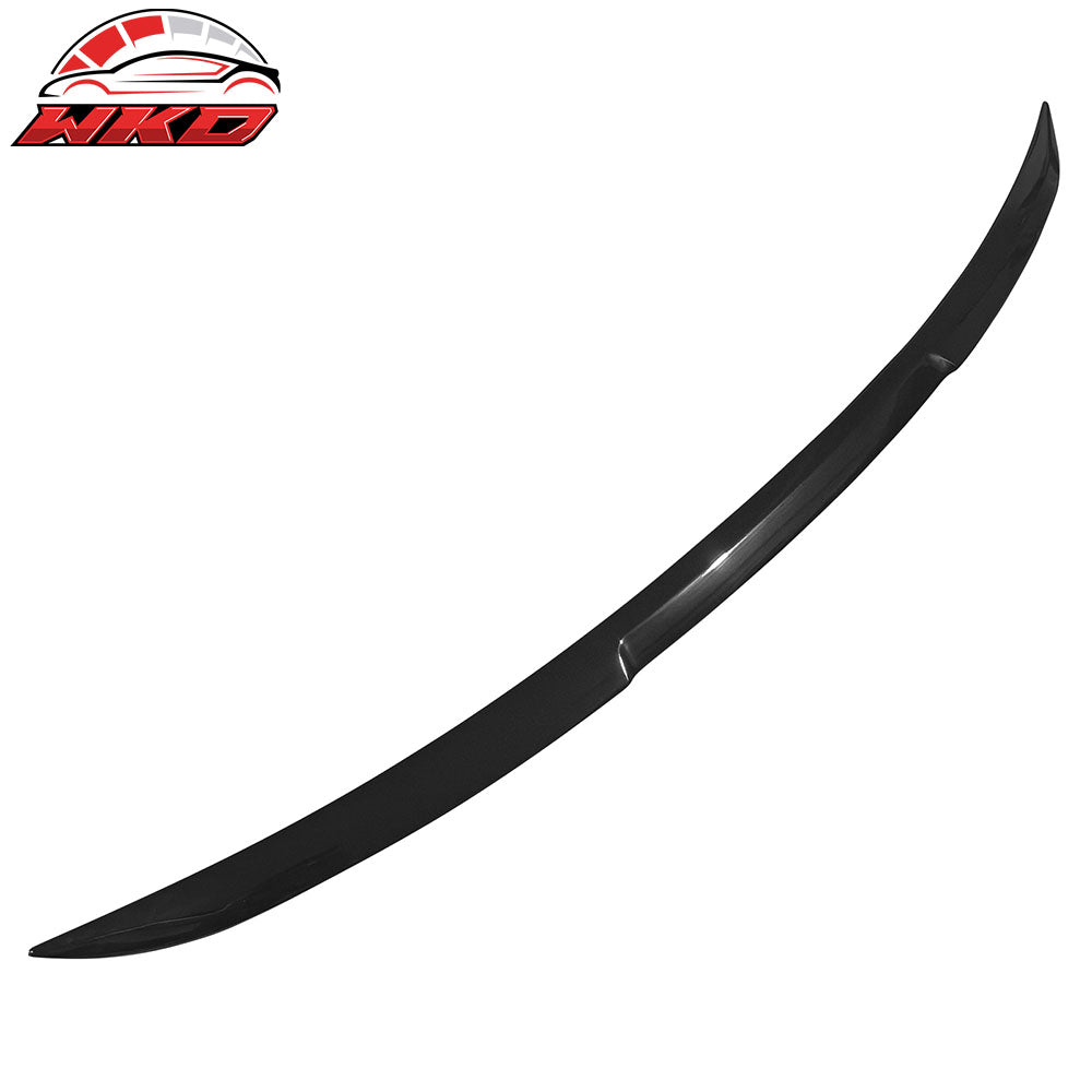Fits 16-25 Tesla Model X V Style Rear Trunk Decklid Spoiler Wing Lip Gloss Black