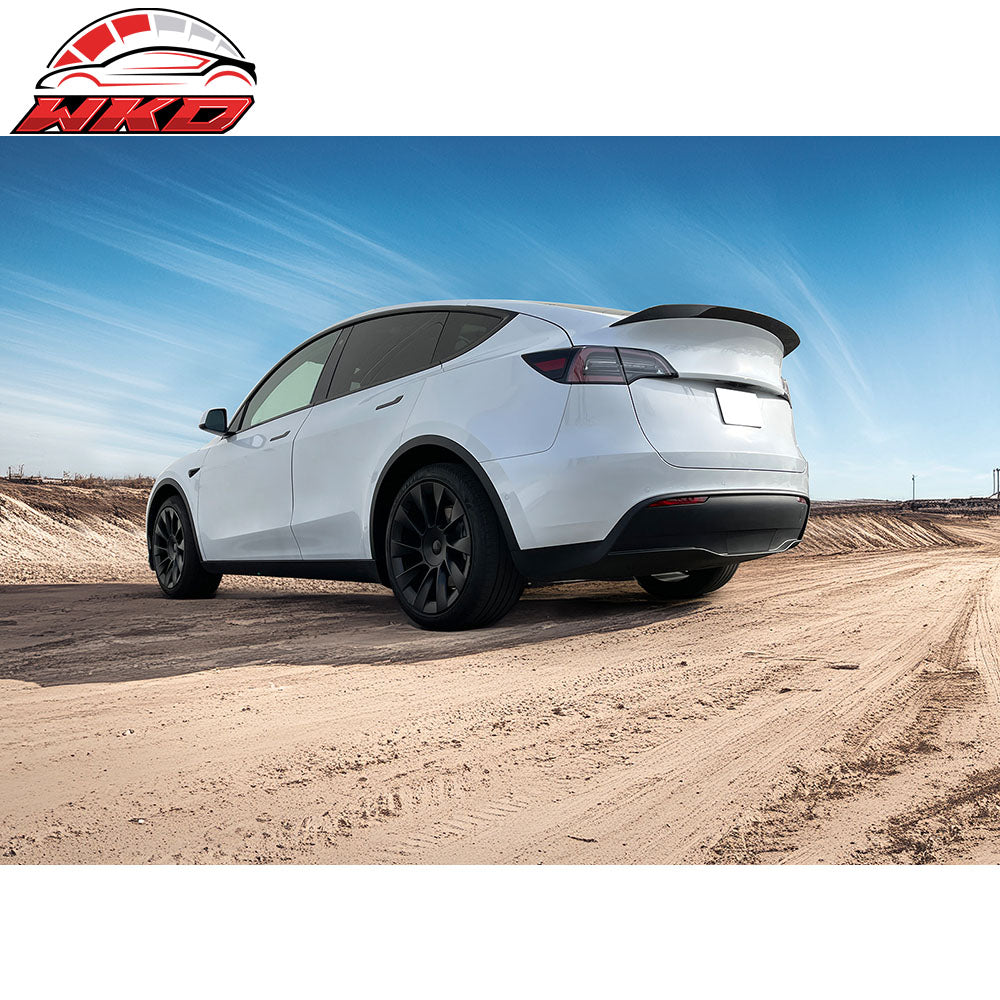 Fits 20-25 Tesla Model Y IKON Style Trunk Spoiler Wing - Carbon Fiber