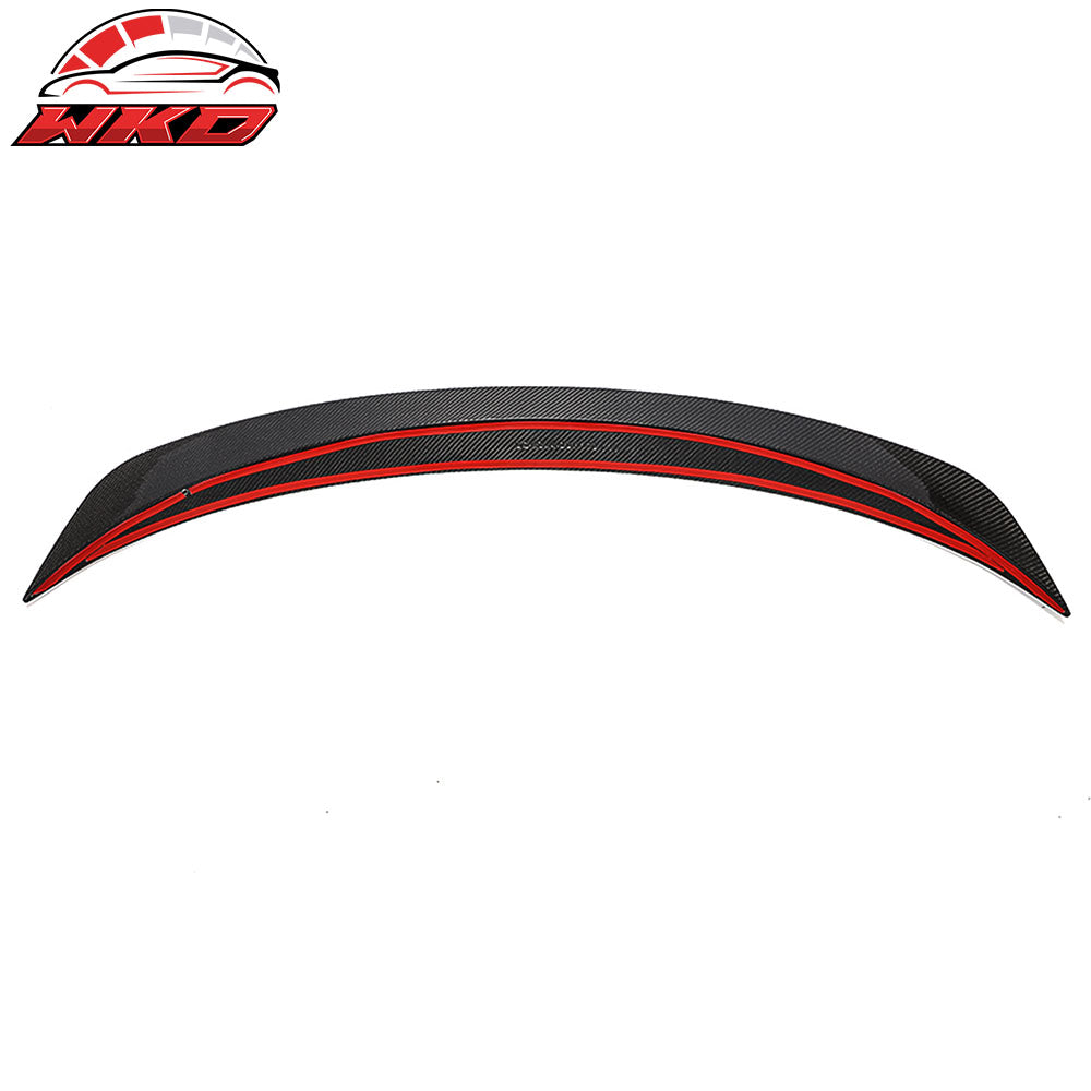 Fits 20-25 Tesla Model Y IKON Style Trunk Spoiler Wing - Carbon Fiber